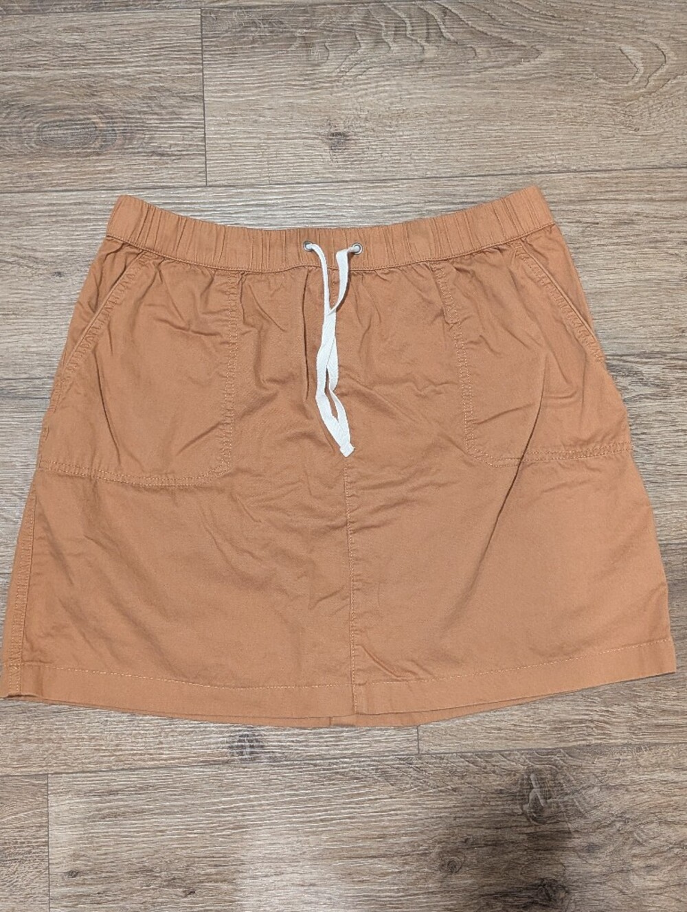 Pact Organic Cotton Daily Twill Skirt In Camel